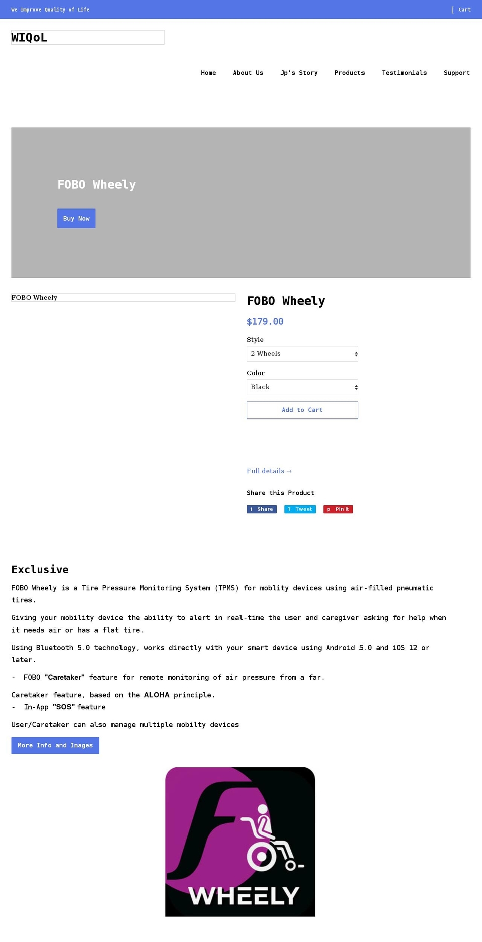 wiqol.com shopify website screenshot