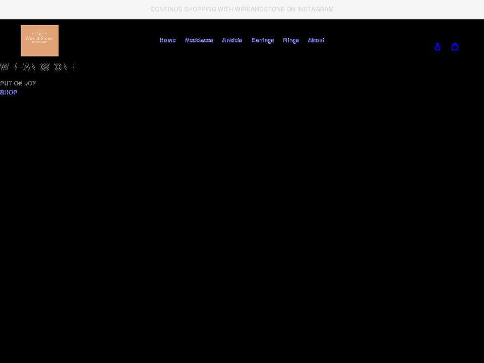 wireandstoneco.com shopify website screenshot