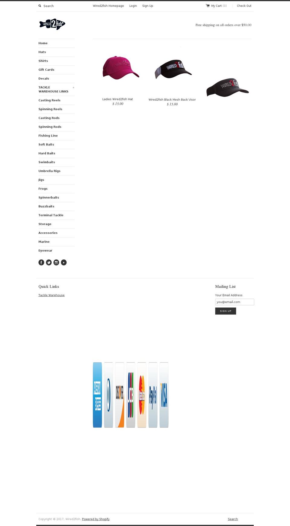 cbs--- Shopify theme site example wired2fishgear.com