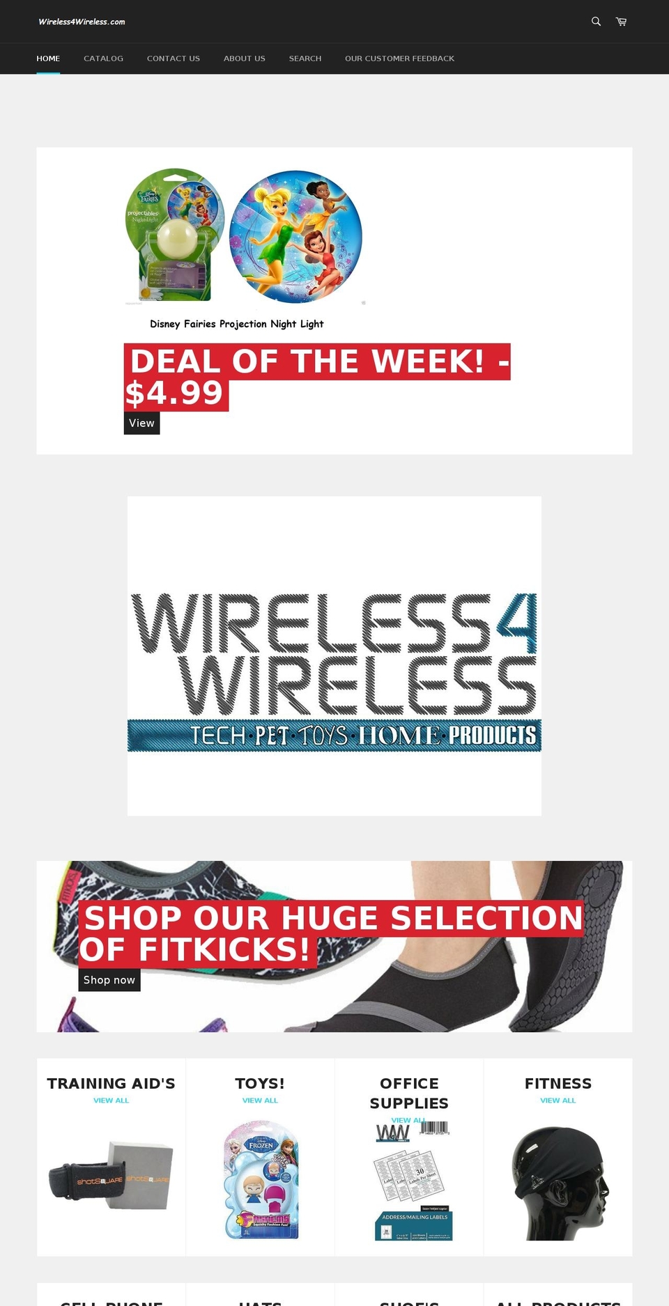 wireless4wireless.com shopify website screenshot