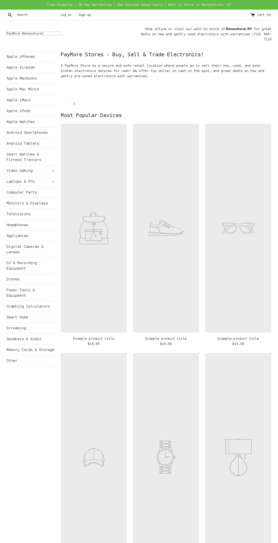 wirelesstechny.myshopify.com shopify website screenshot