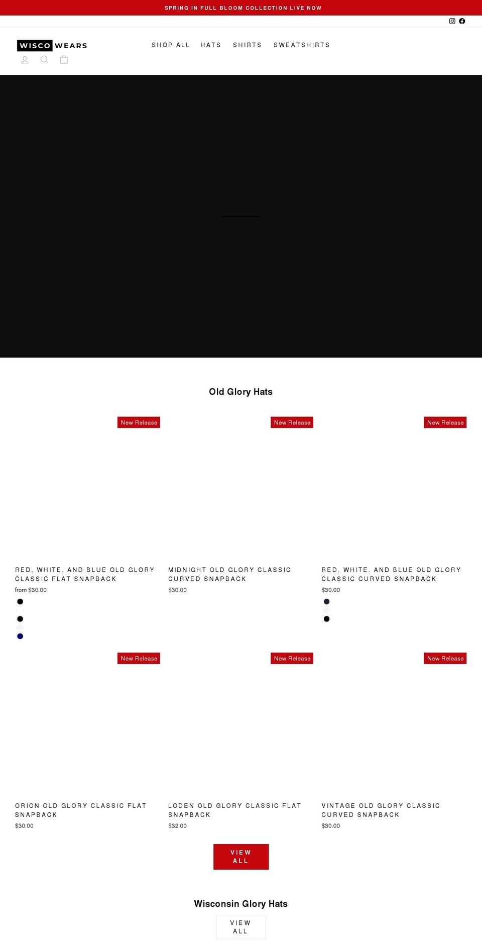wiscowears.com shopify website screenshot
