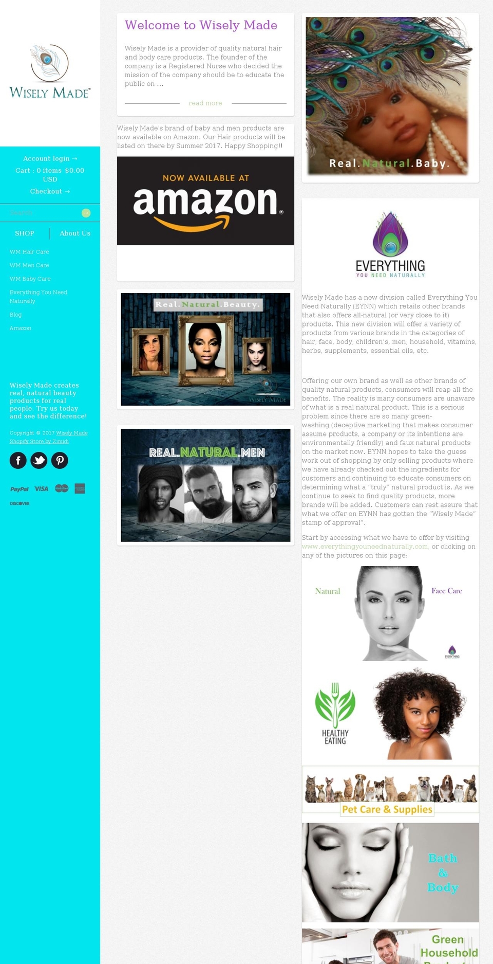 wiselymade.com shopify website screenshot