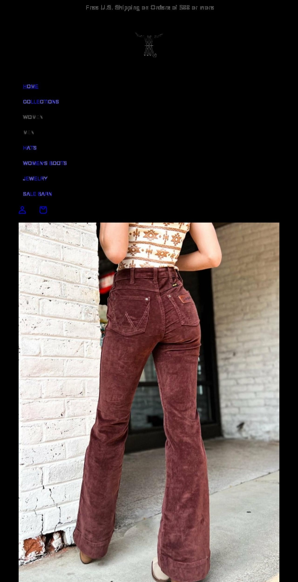 wisemanswestern.com shopify website screenshot