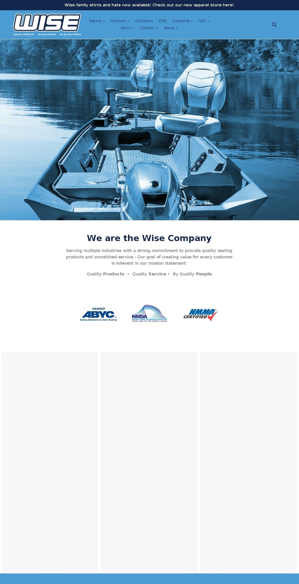 wiseseats.com shopify website screenshot