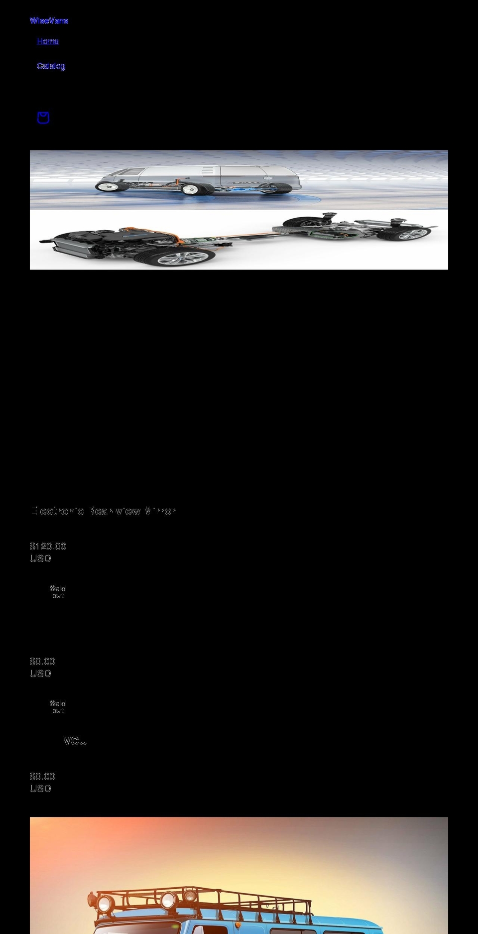 wisevans.com shopify website screenshot