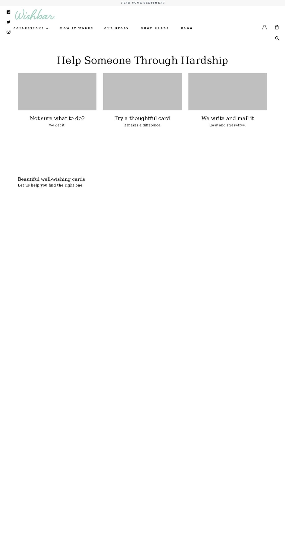 wishbar.myshopify.com shopify website screenshot