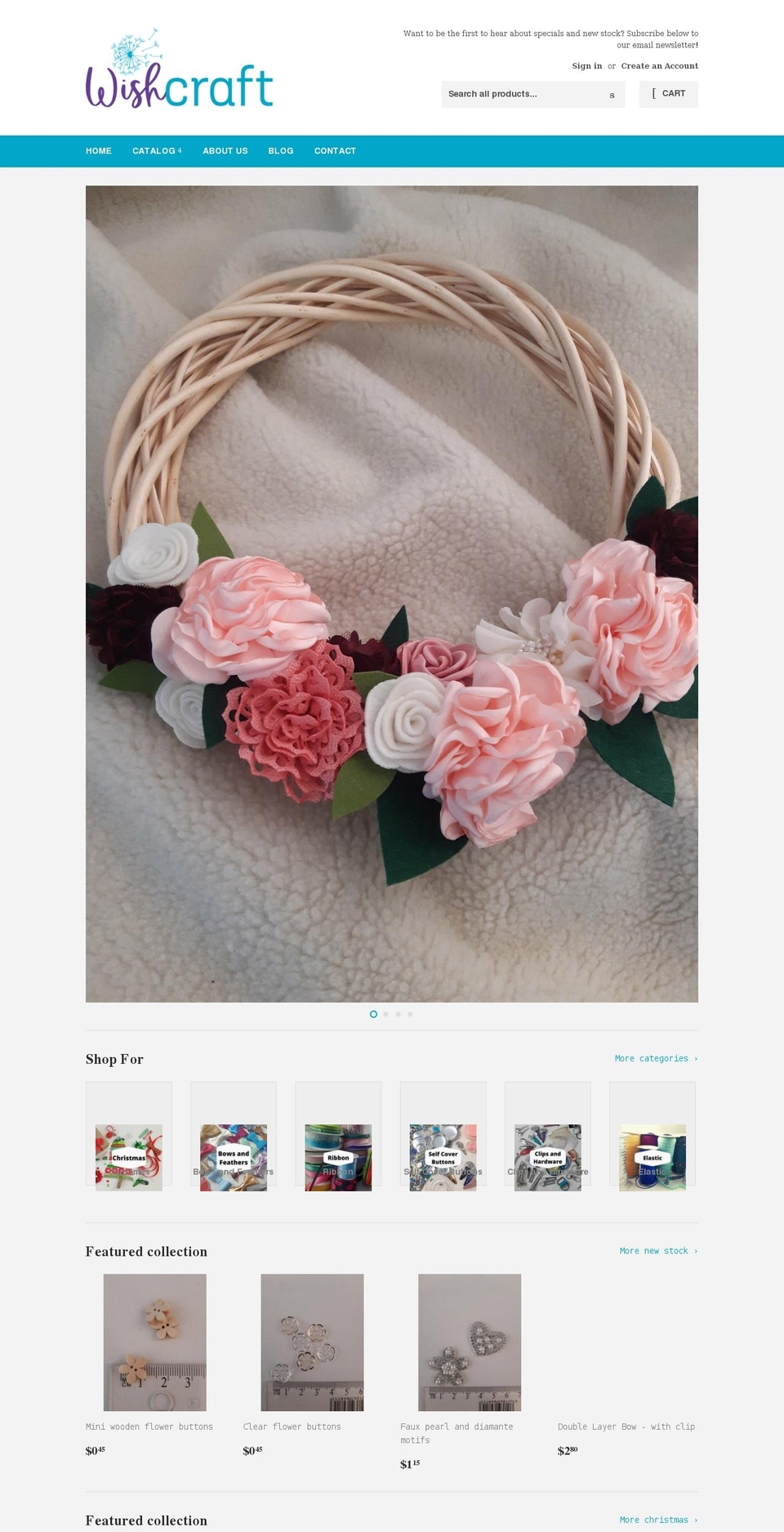 wishcraft.co.nz shopify website screenshot