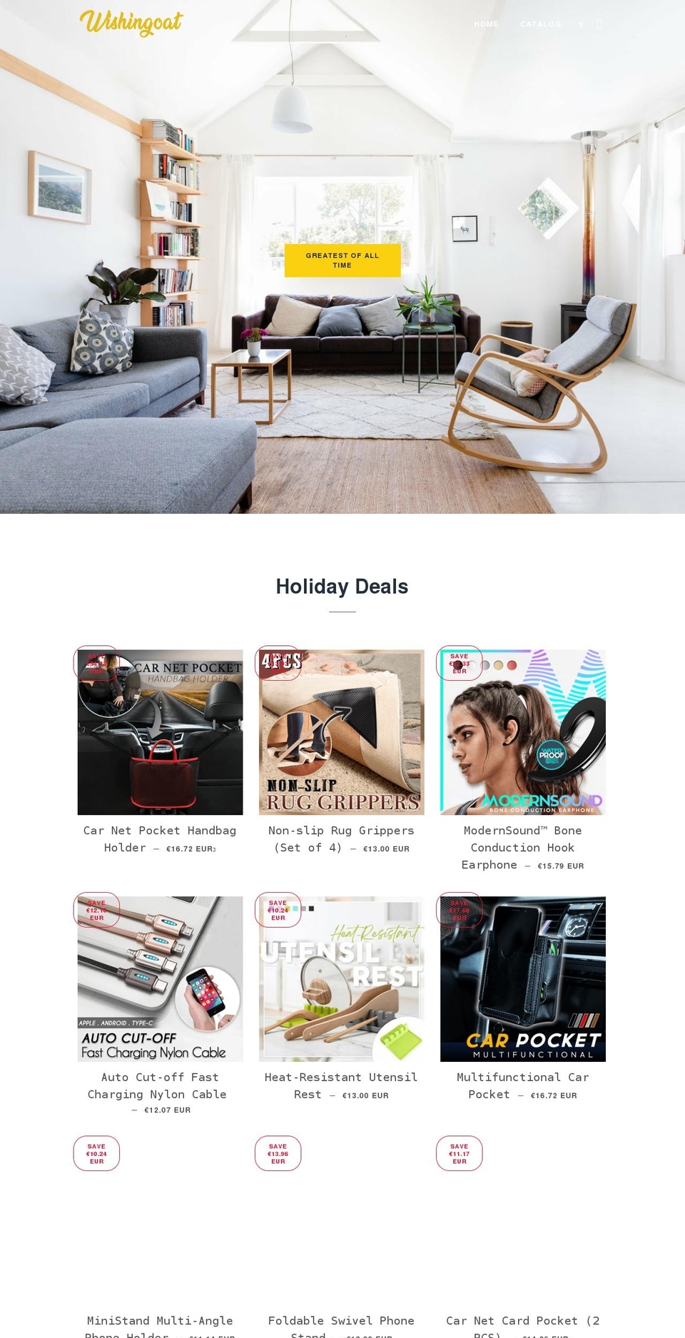 wishingoat.myshopify.com shopify website screenshot