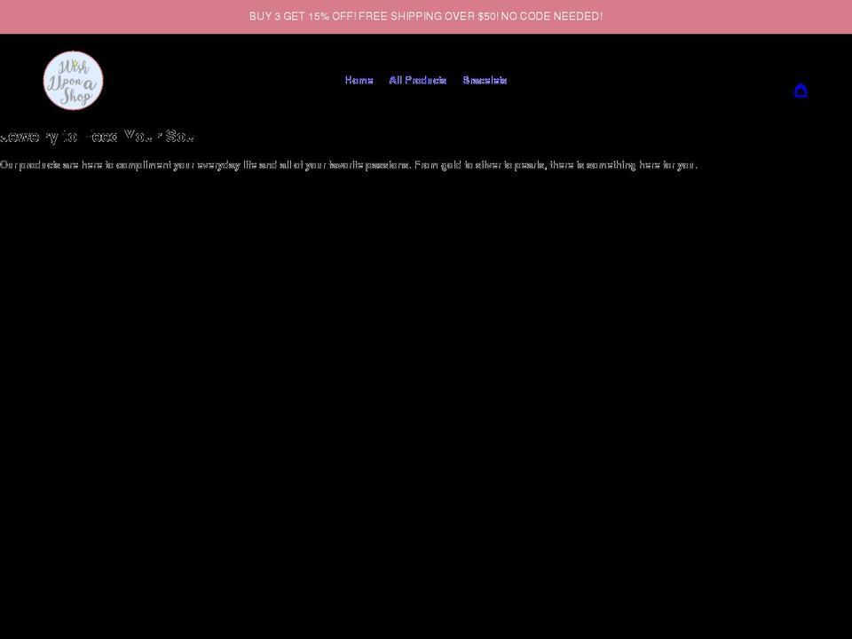 wishuponashop.co shopify website screenshot