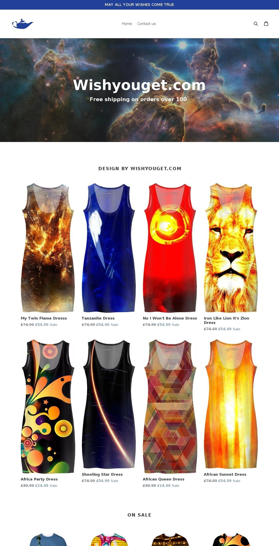 wishyouget.com shopify website screenshot