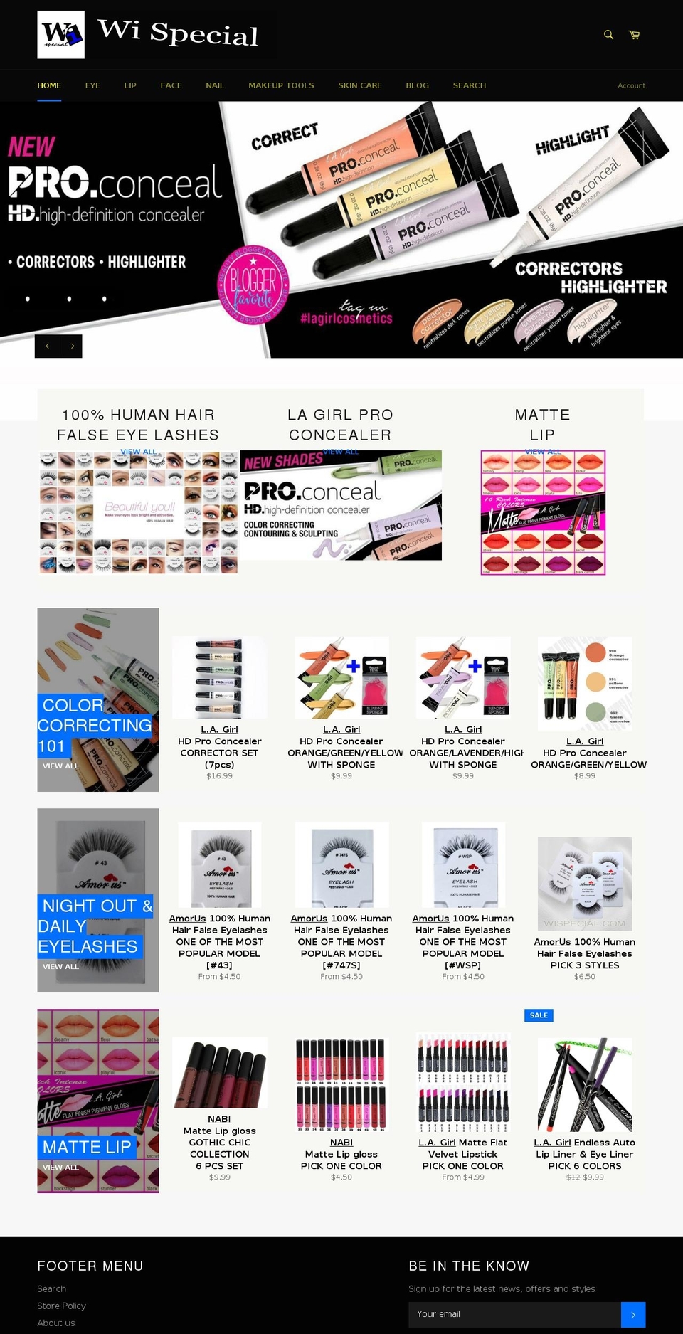 wispecial.com shopify website screenshot