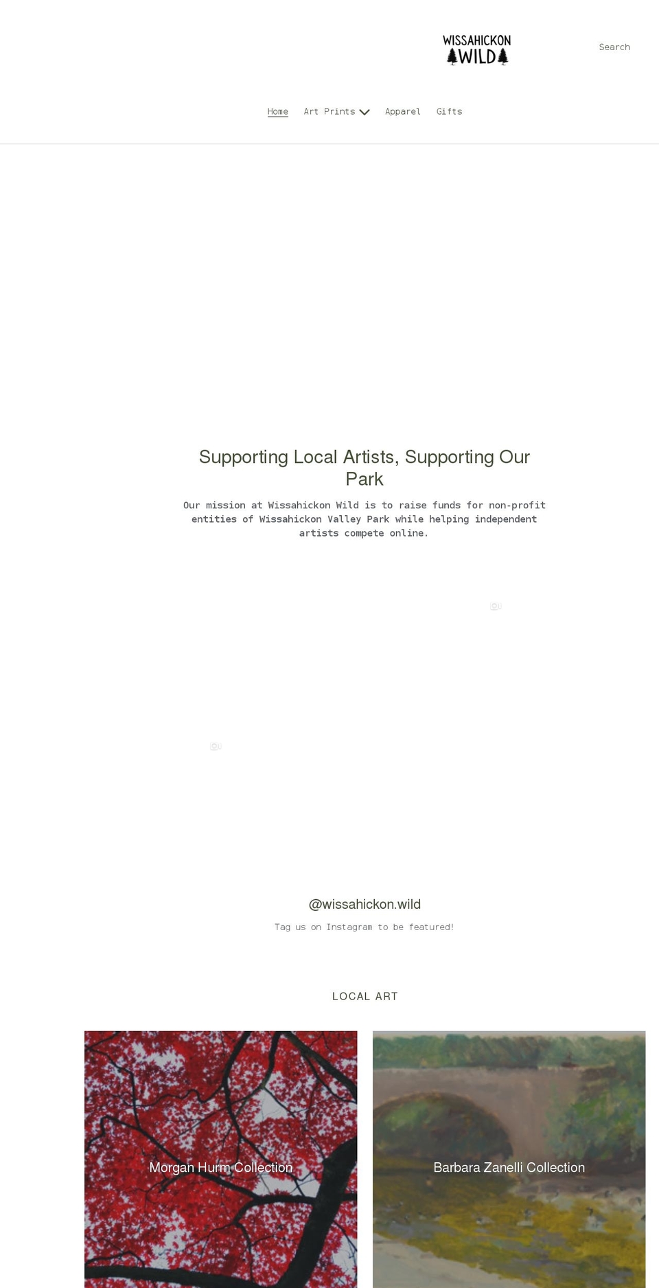 wissahickonwild.com shopify website screenshot
