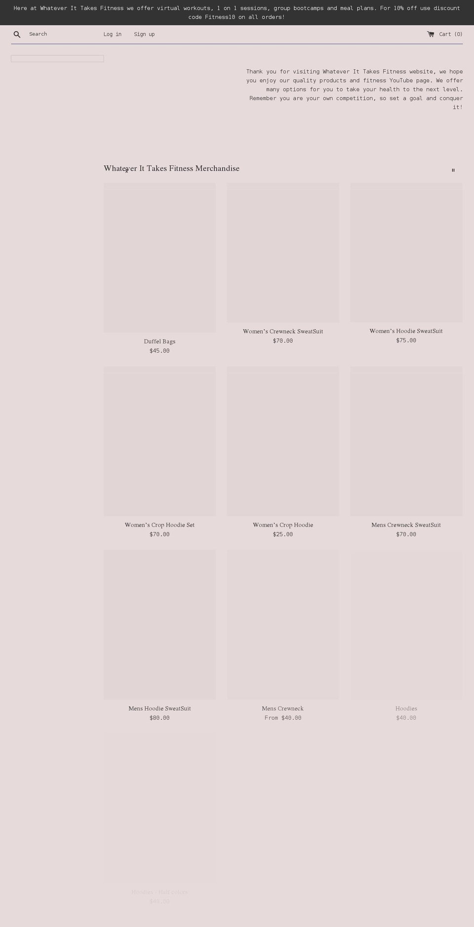 witfitness1.com shopify website screenshot