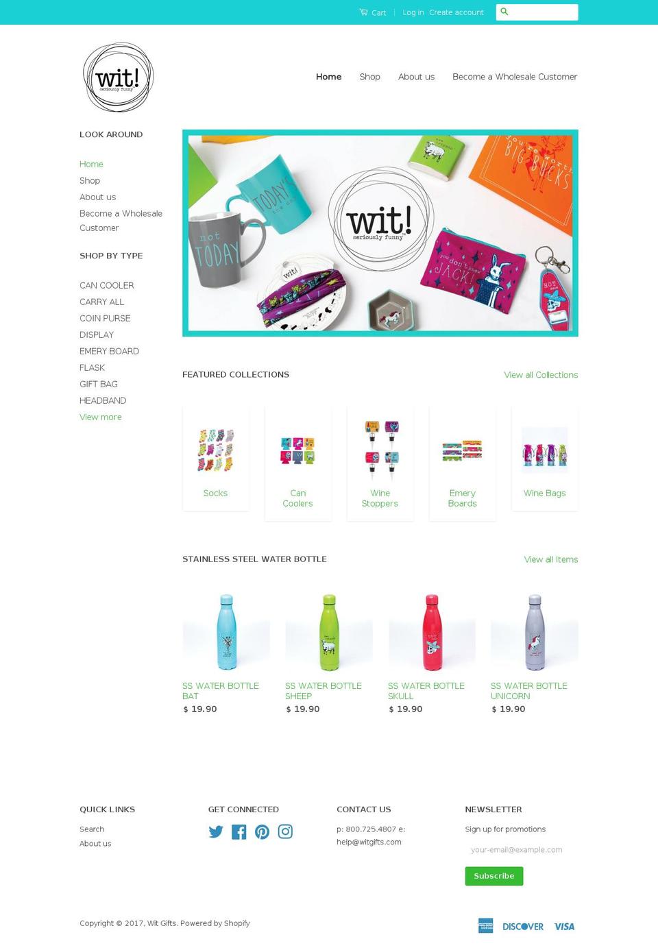 Classic - WH Shopify theme site example witgifts.com