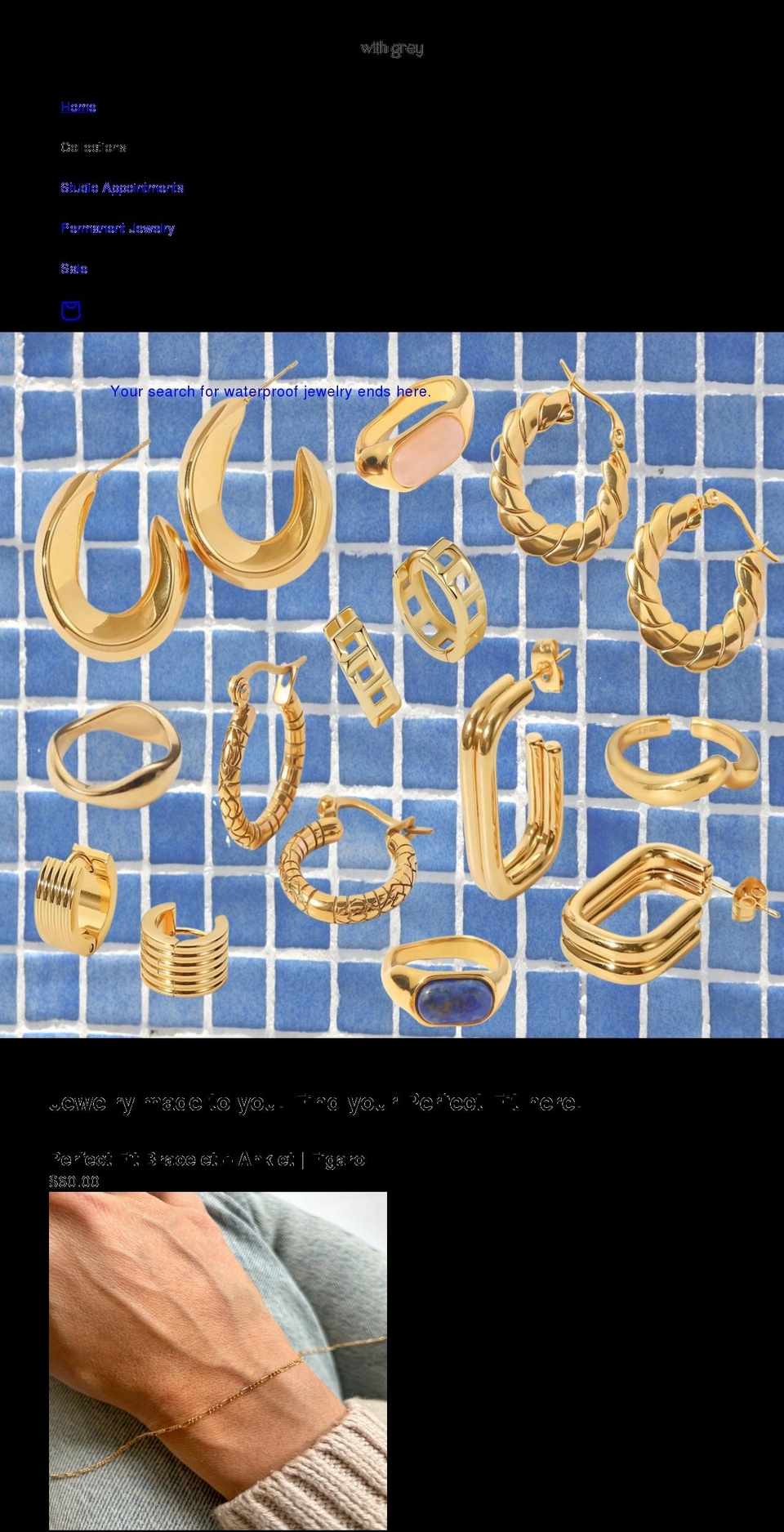 withgrey.com shopify website screenshot