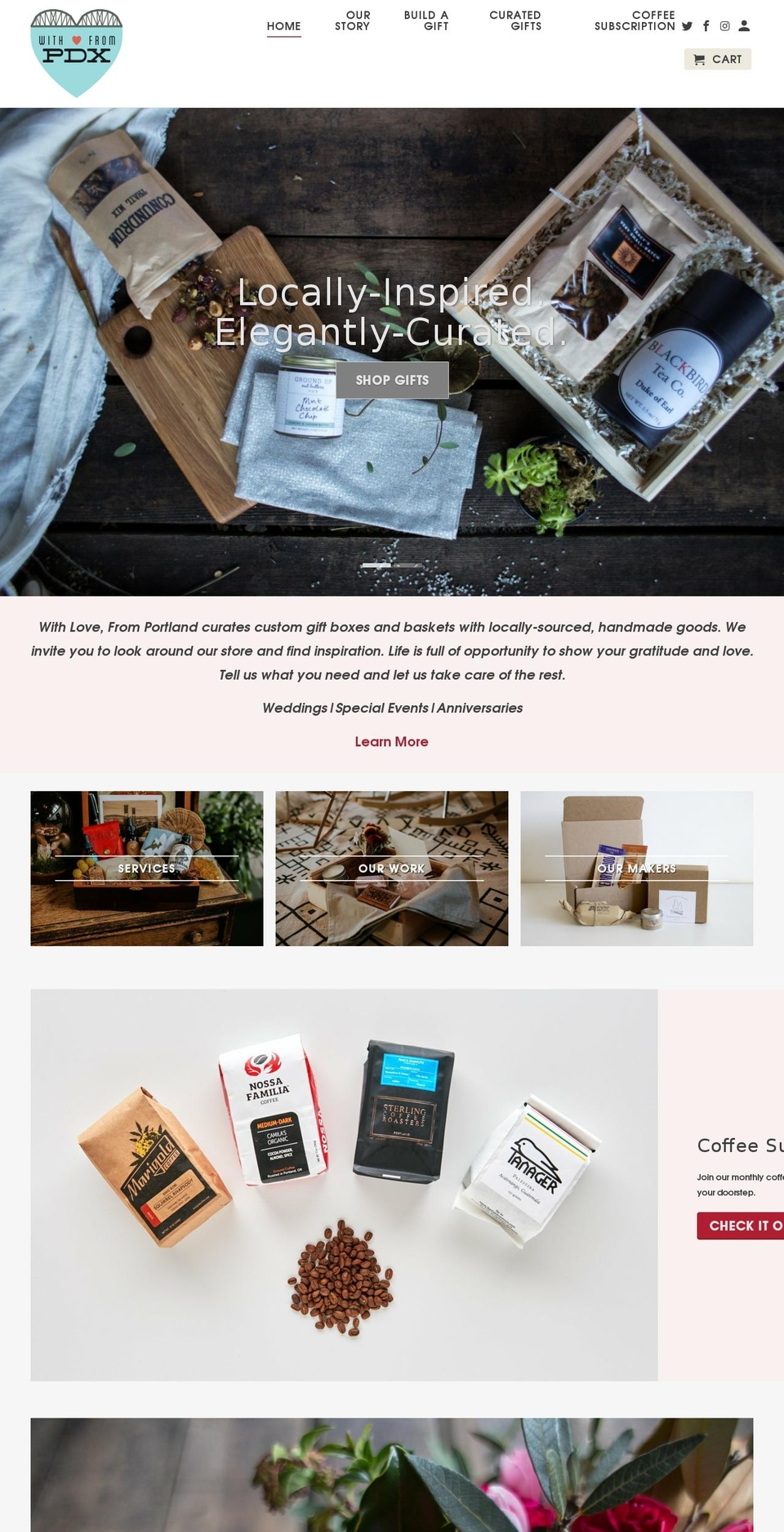 withlovefrompdx.com shopify website screenshot