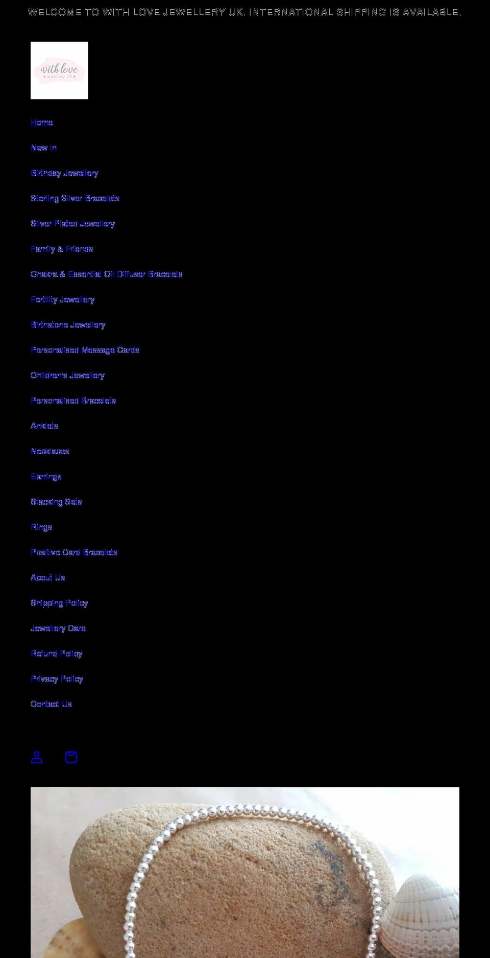 withlovejewelleryuk.com shopify website screenshot