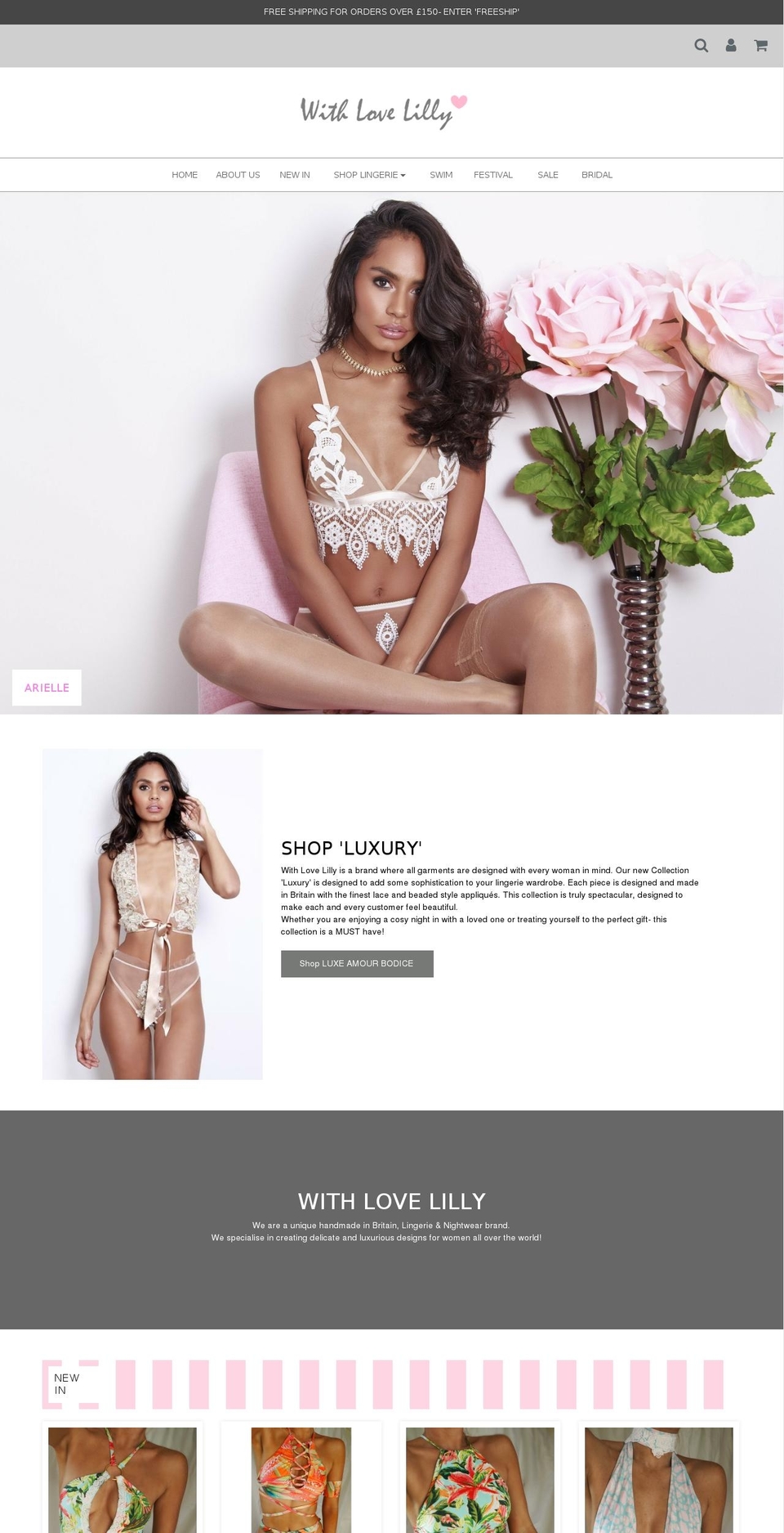 withlovelilly.com shopify website screenshot