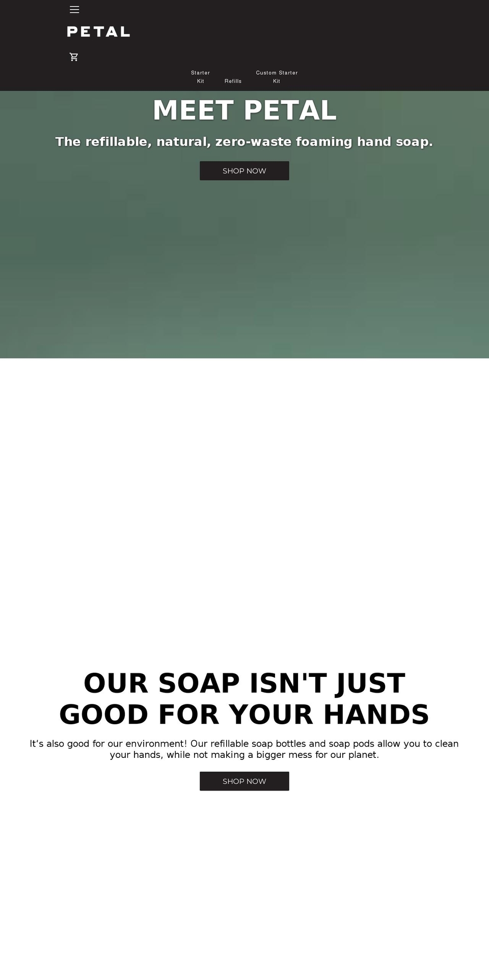 withpetal.com shopify website screenshot