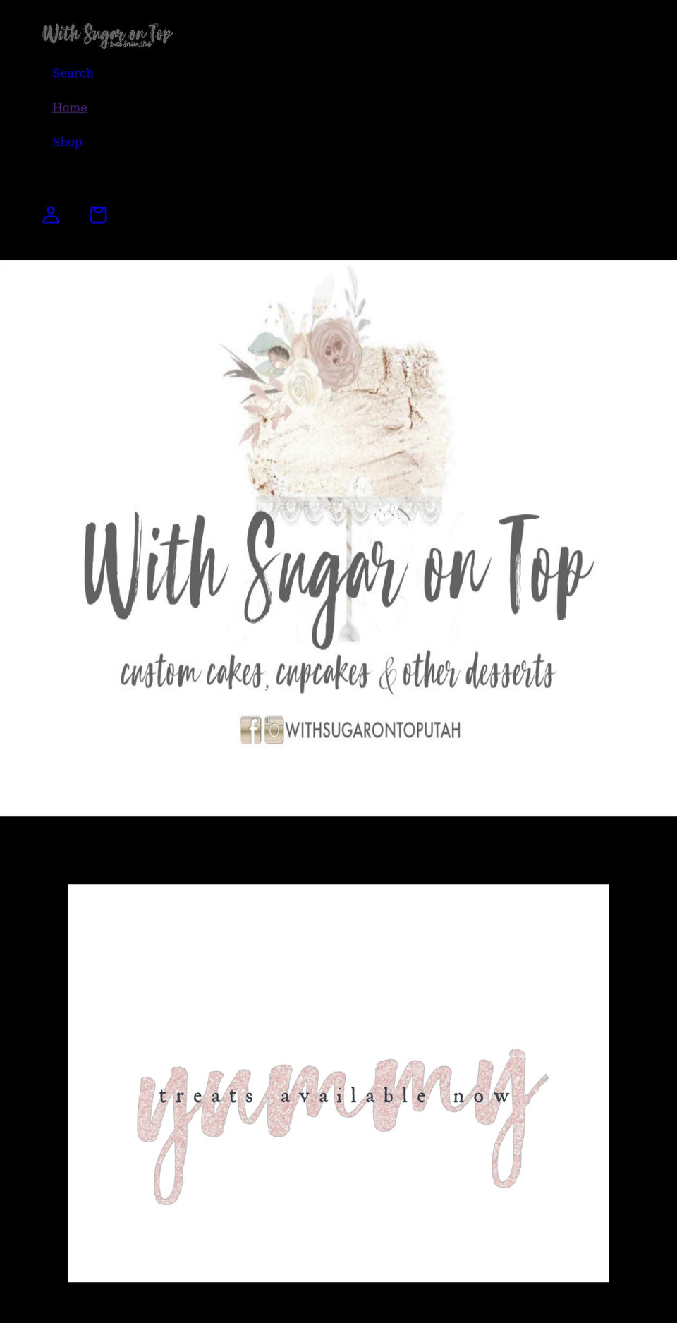 withsugarontoputah.com shopify website screenshot