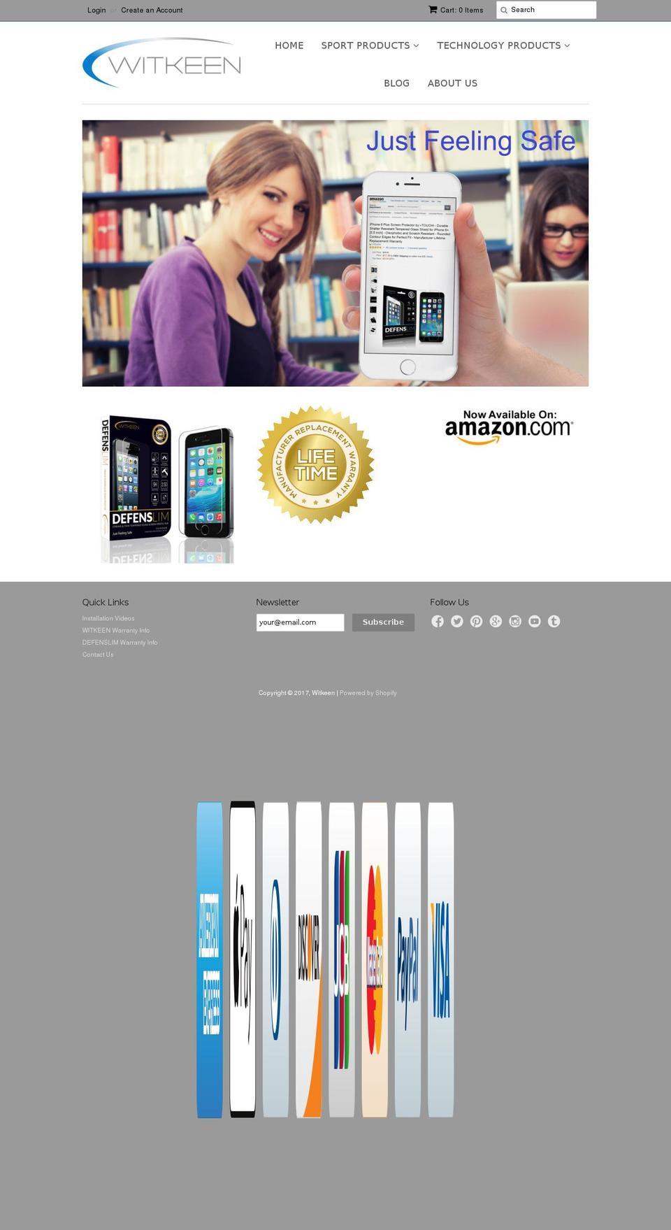 witkeen.com shopify website screenshot