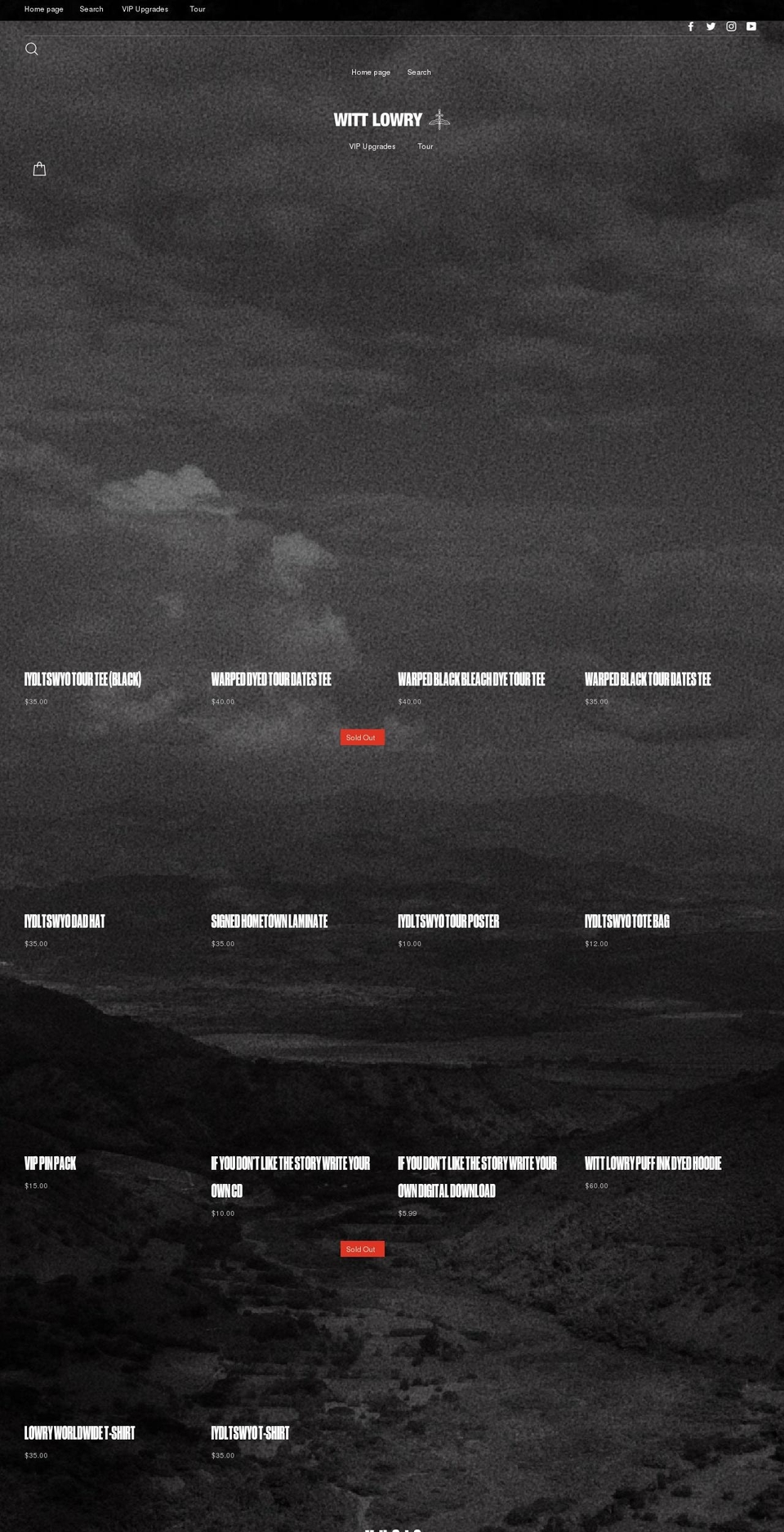 wittlowrymusic.com shopify website screenshot