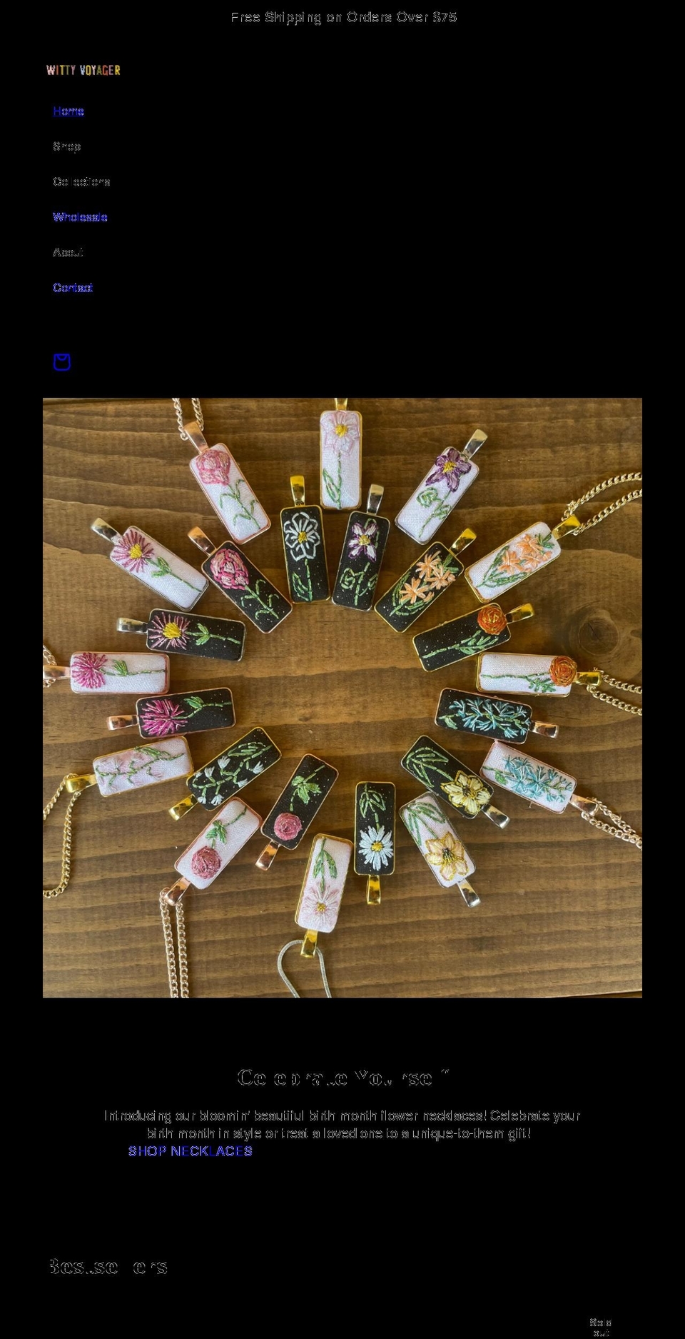 wittyvoyager.com shopify website screenshot