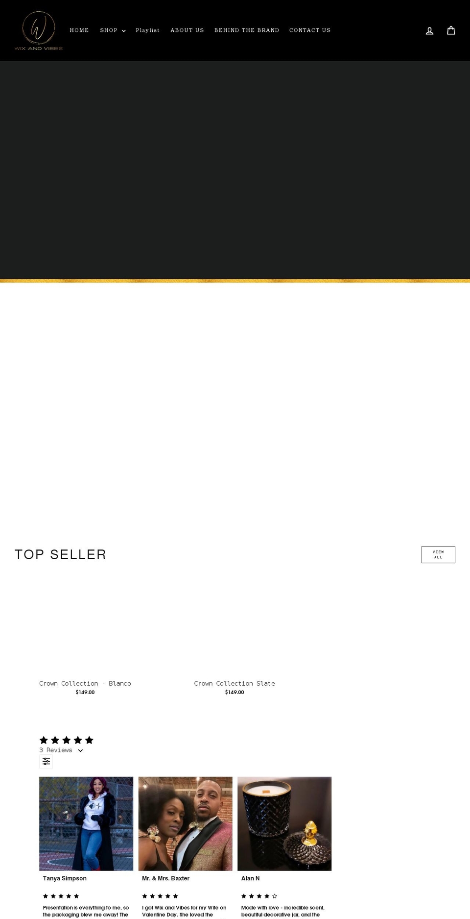 wixandvibes.com shopify website screenshot