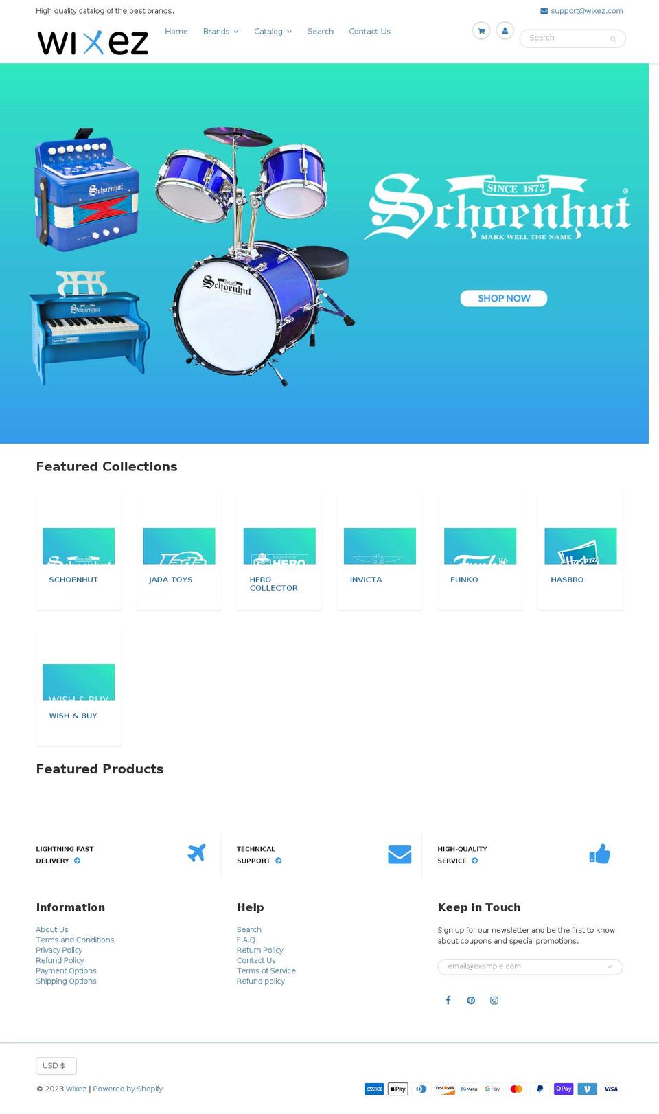 wixez.com shopify website screenshot