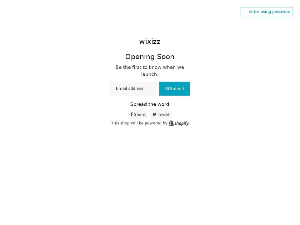 wixizz.com shopify website screenshot
