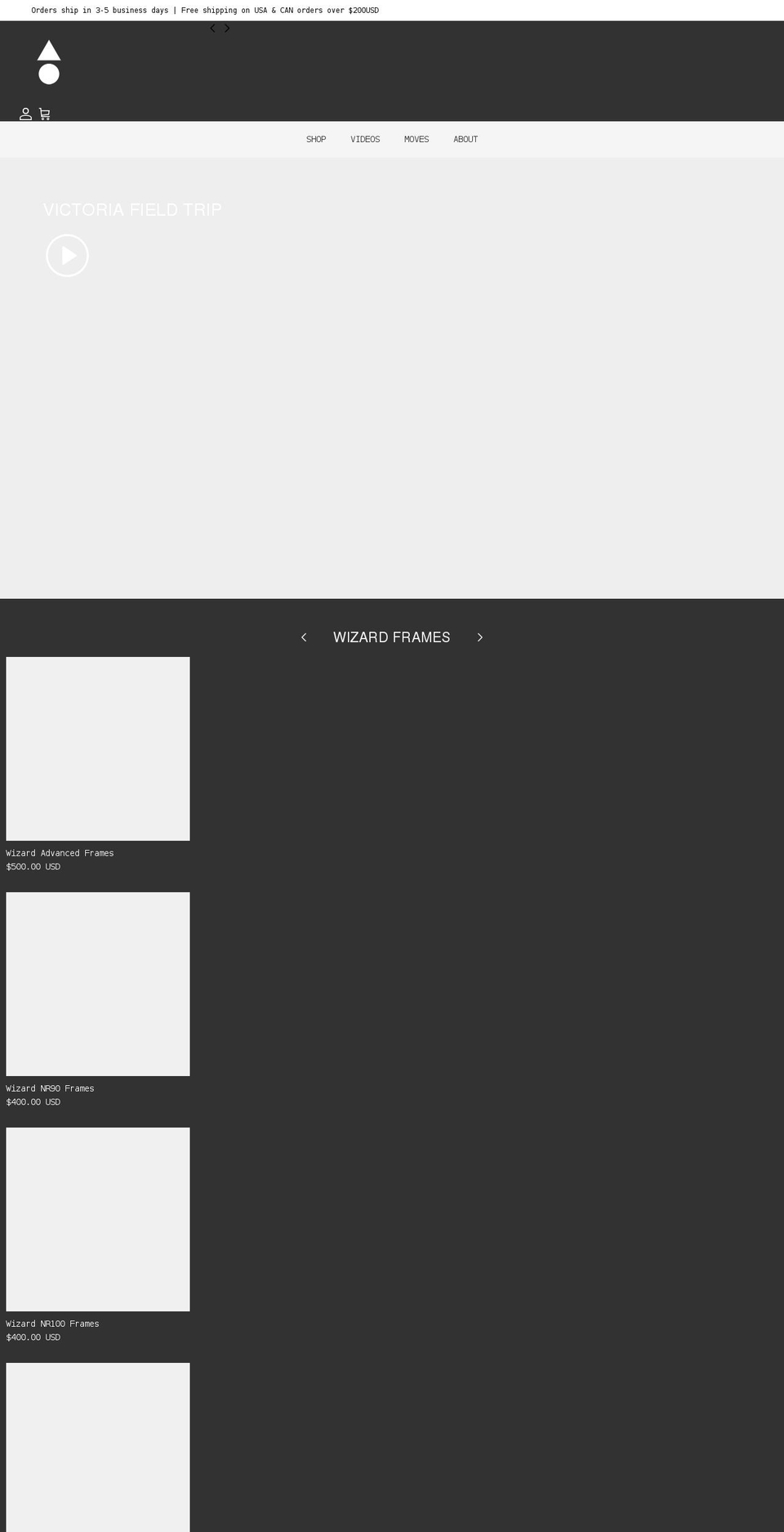 wizardskating.com shopify website screenshot