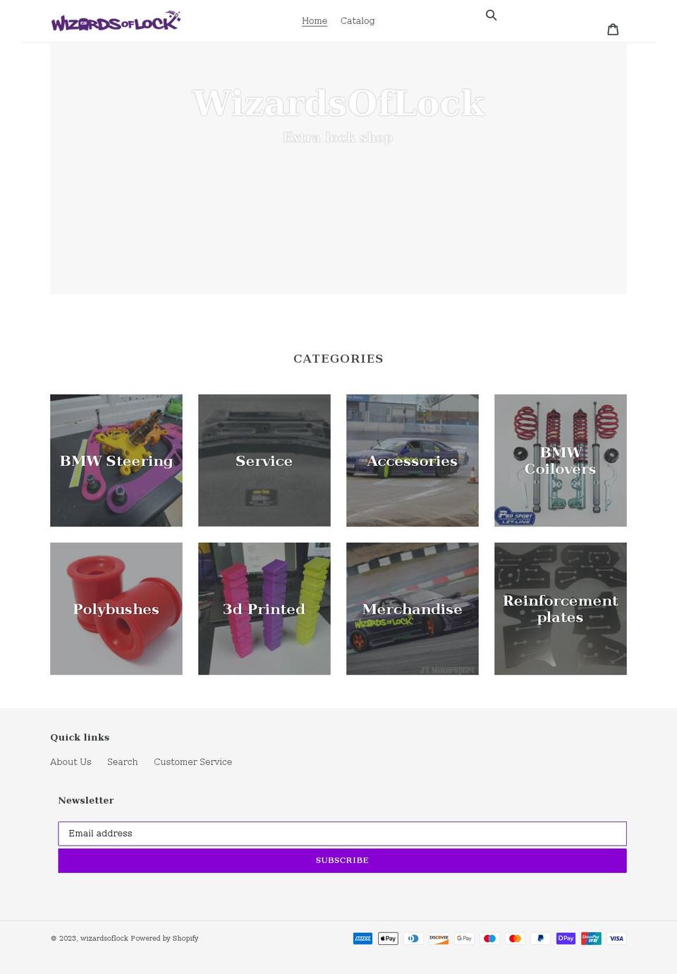 wizardsoflock.com shopify website screenshot