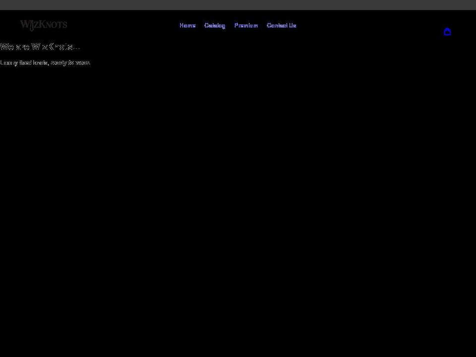 wizknots.com shopify website screenshot