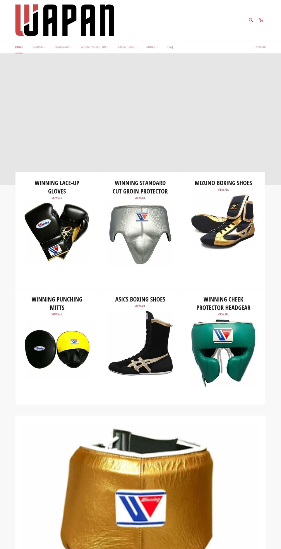 wjapanboxing.com shopify website screenshot