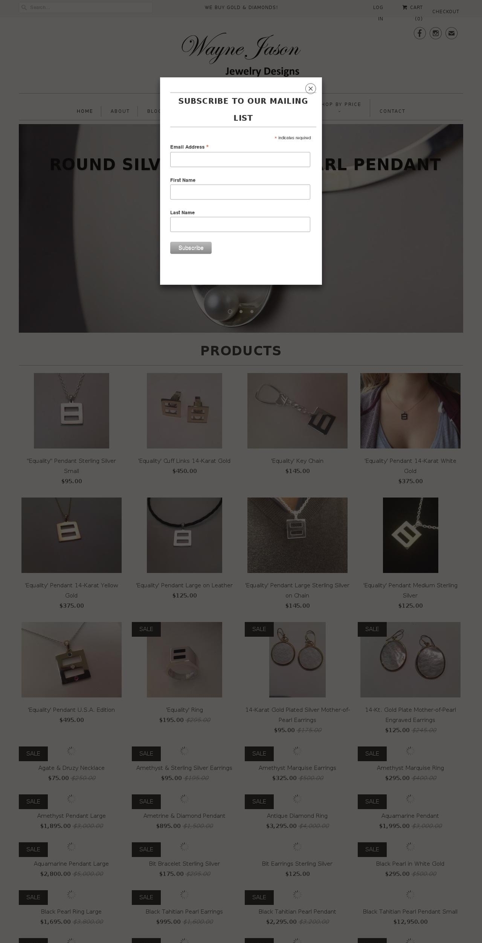 wjasondesigns.com shopify website screenshot
