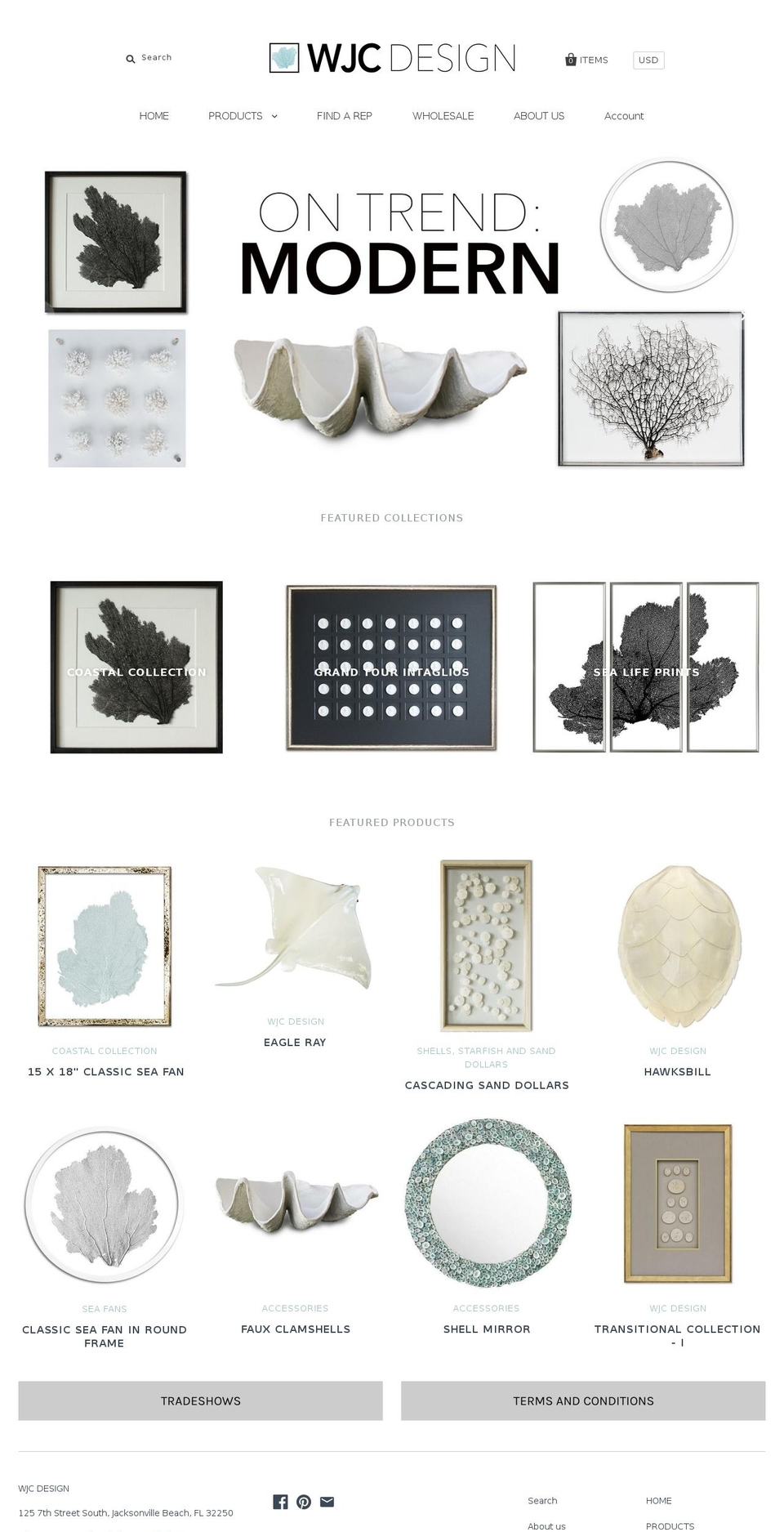 wjcdesign.com shopify website screenshot