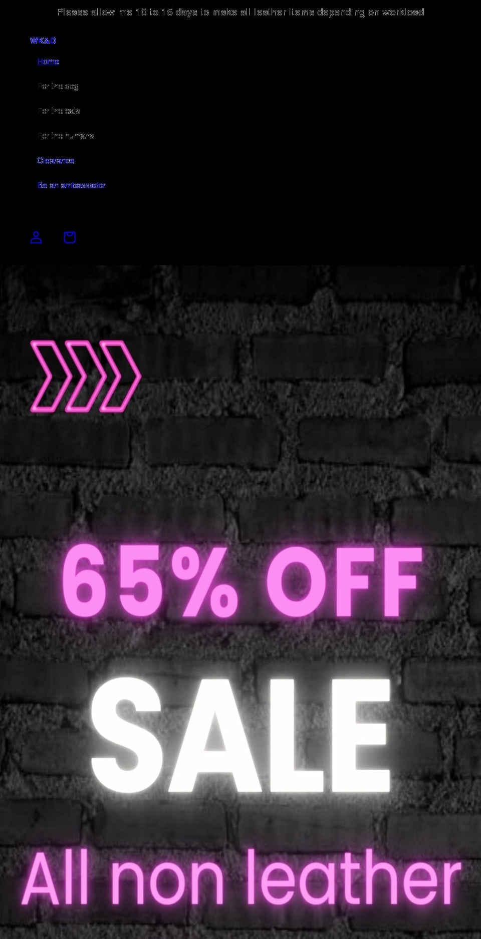 wkandd.com.au shopify website screenshot