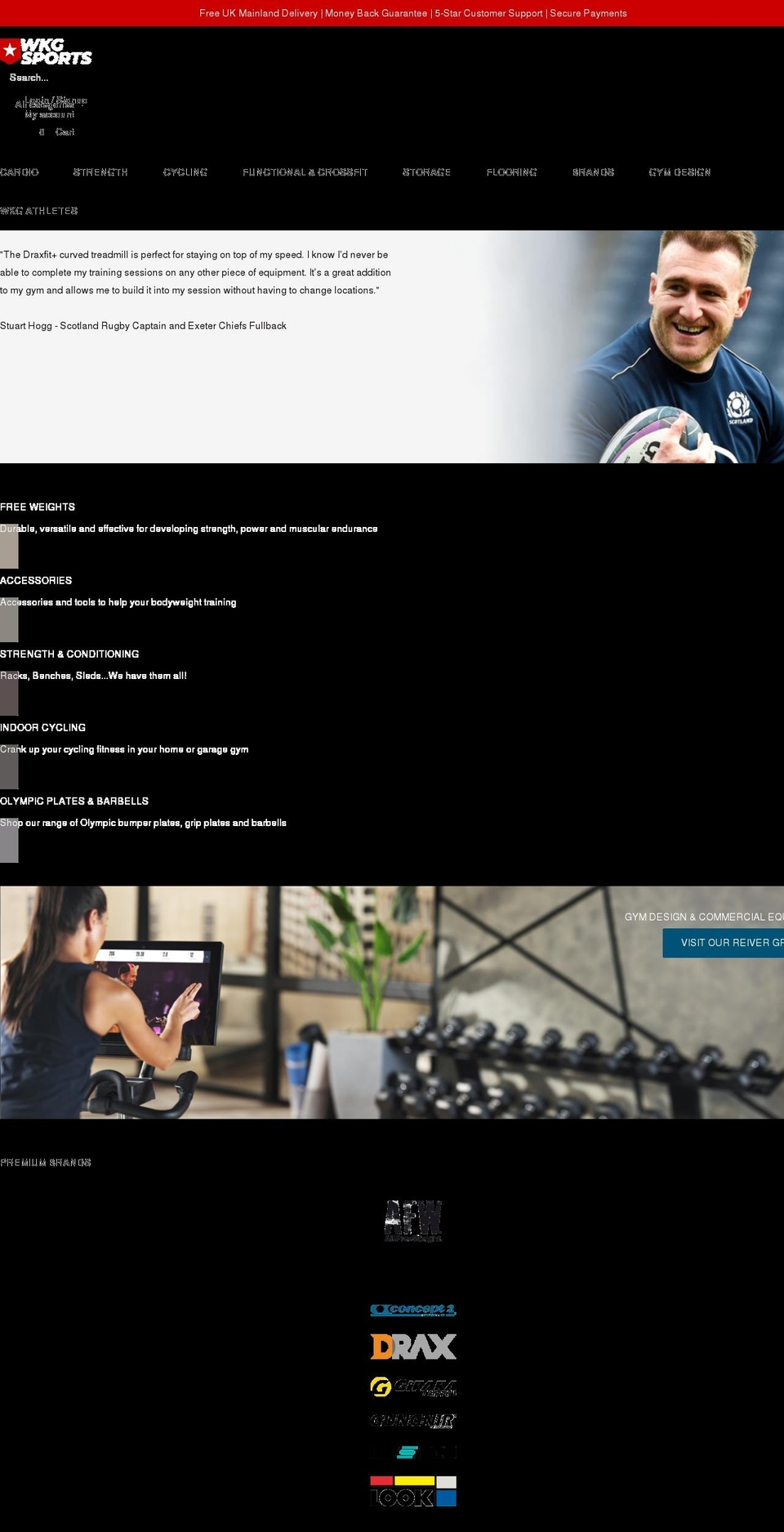 wkgsports.com shopify website screenshot