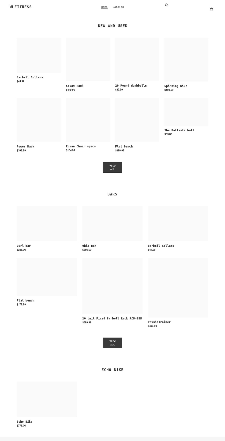 wlfit.net shopify website screenshot