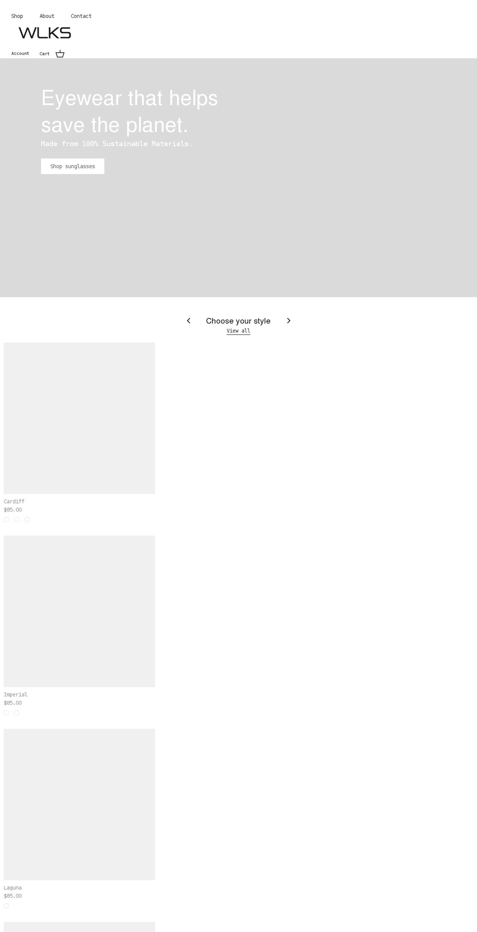 wlks.com shopify website screenshot