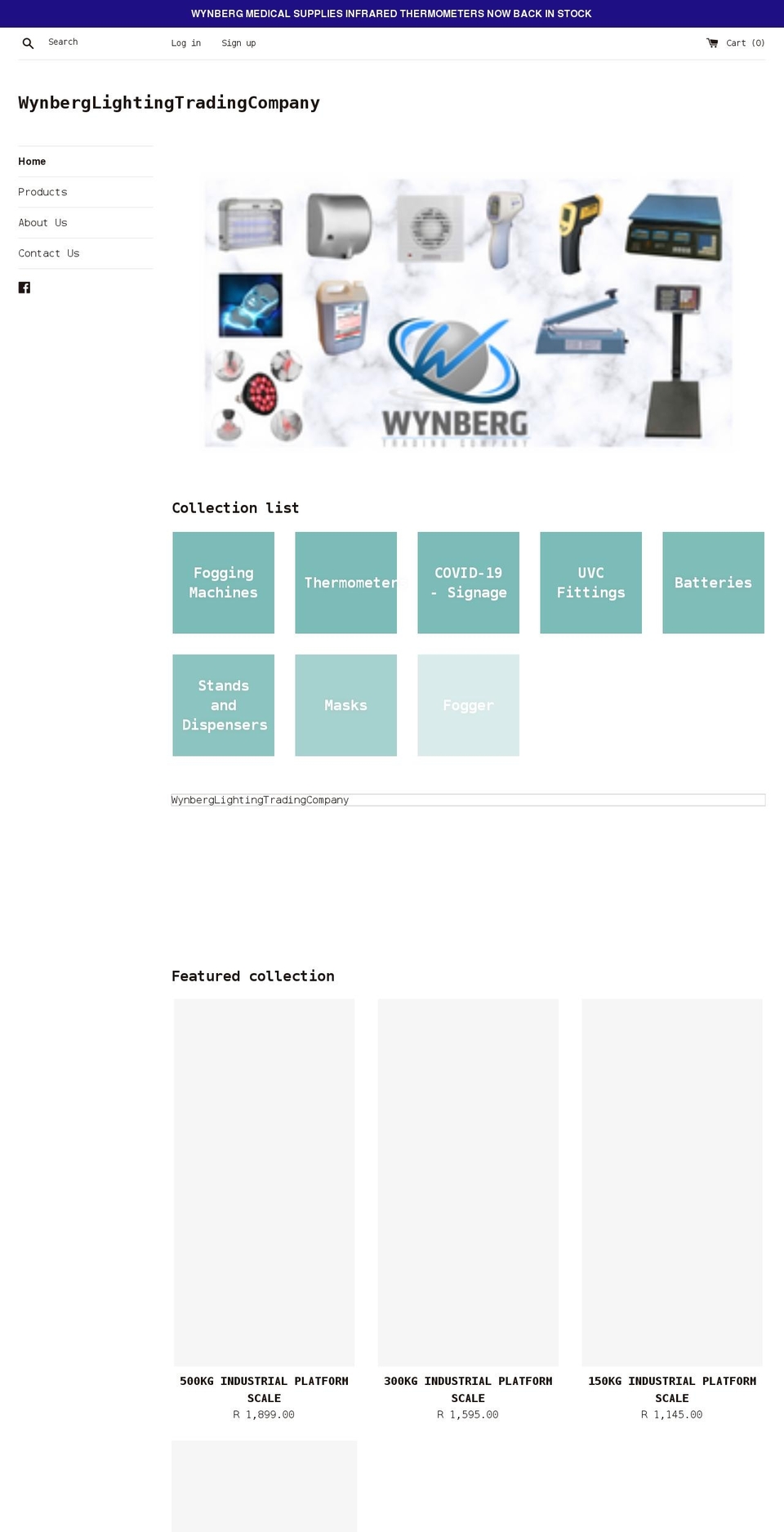 wlms.co.za shopify website screenshot