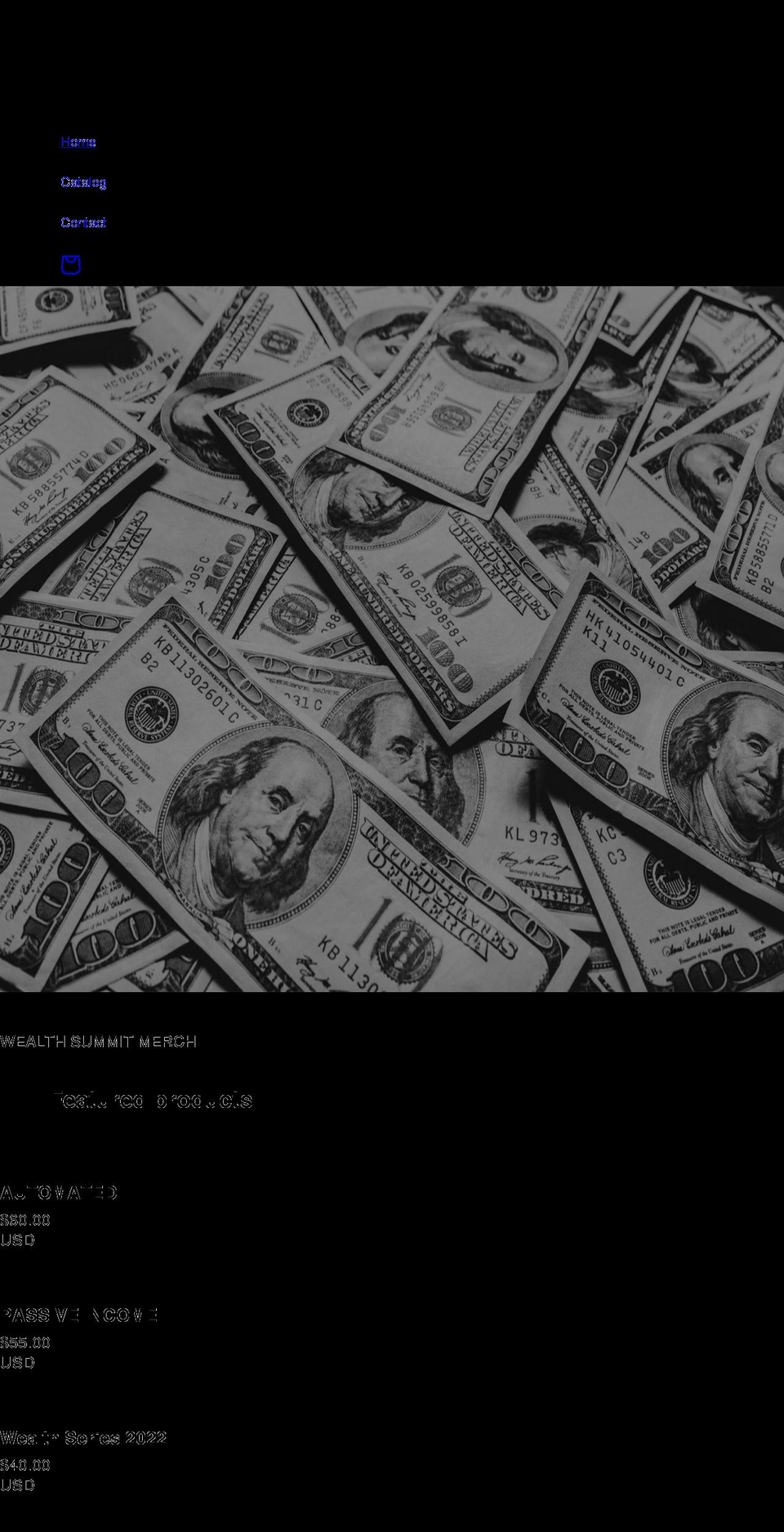 wlth.shop shopify website screenshot