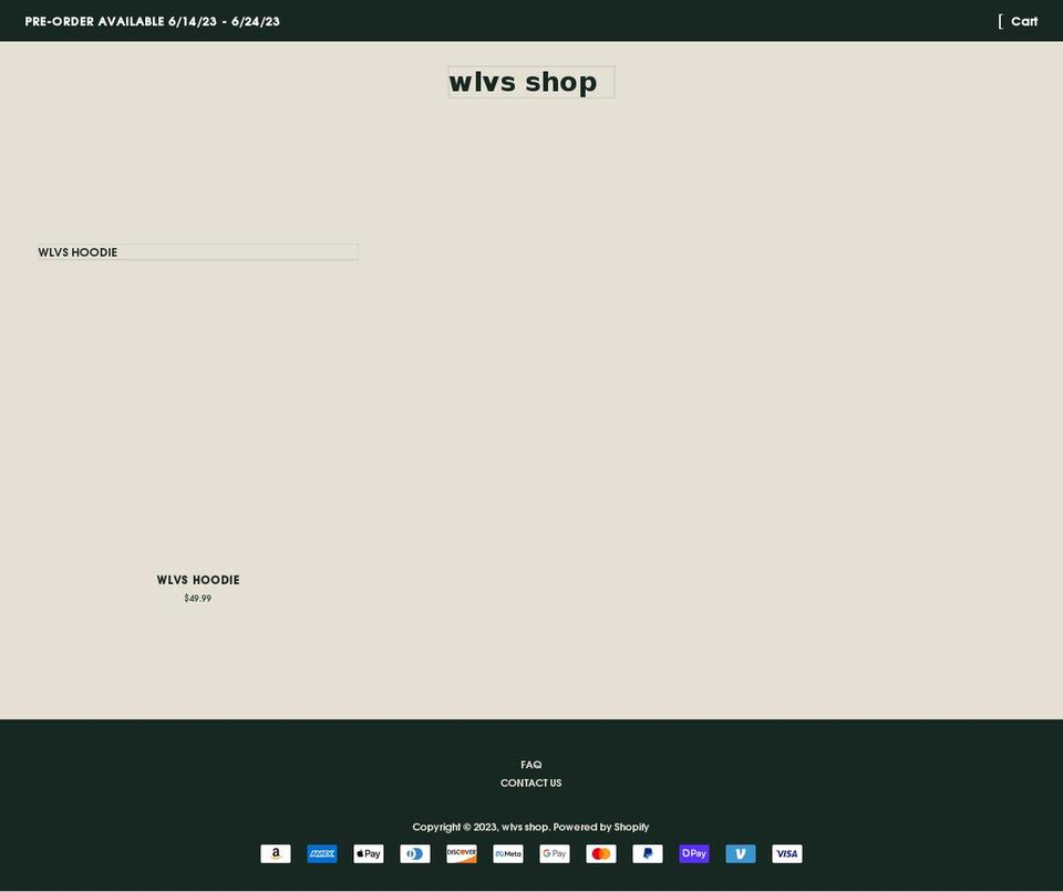 wlvs.shop shopify website screenshot