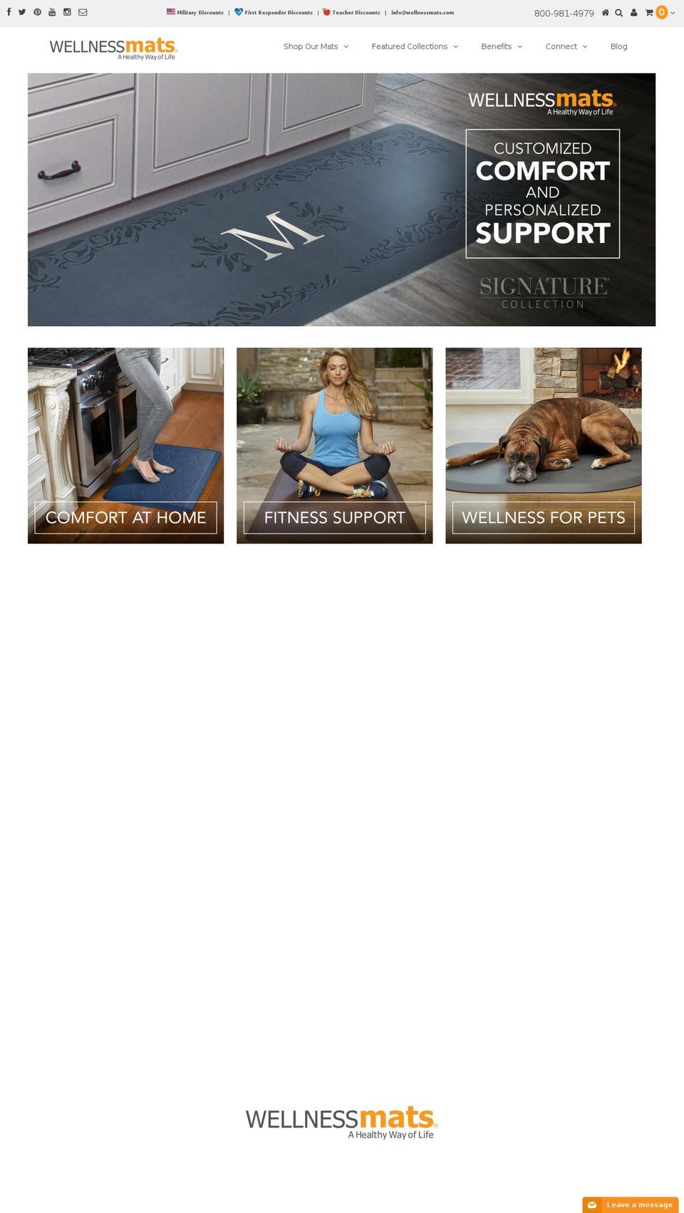 WellnessMats - December Mobile\/Tablet Update Shopify theme site example wm-estates.com