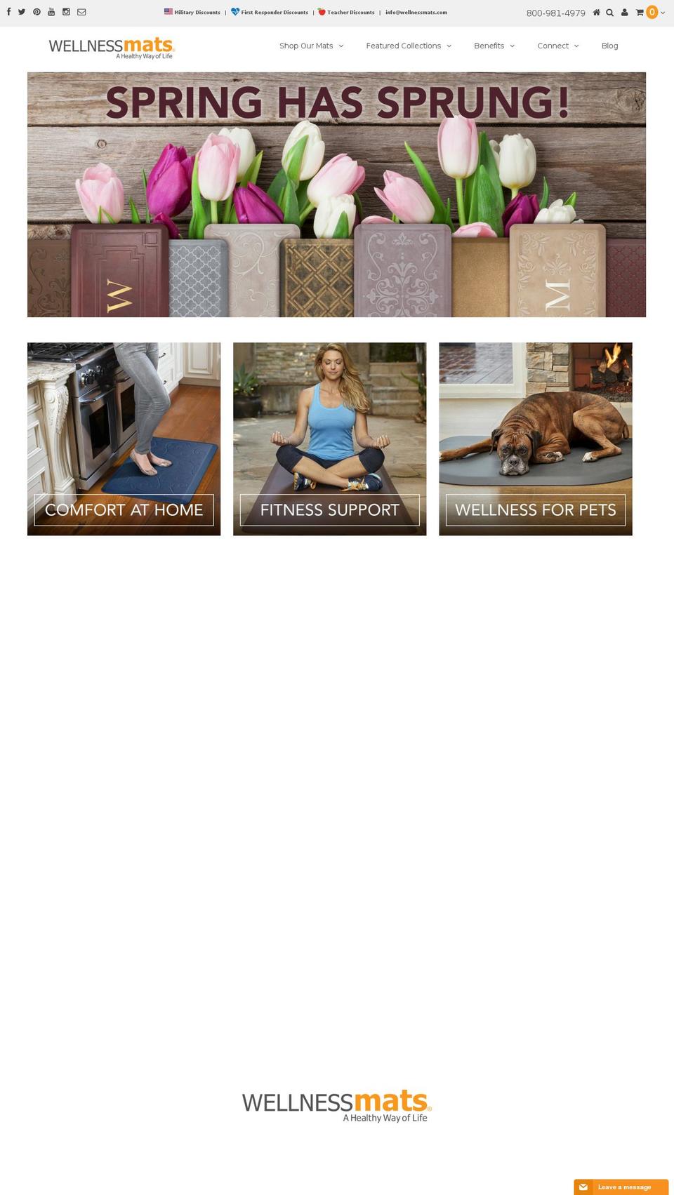 WellnessMats - December Mobile\/Tablet Update Shopify theme site example wm-interactivesoftware.com