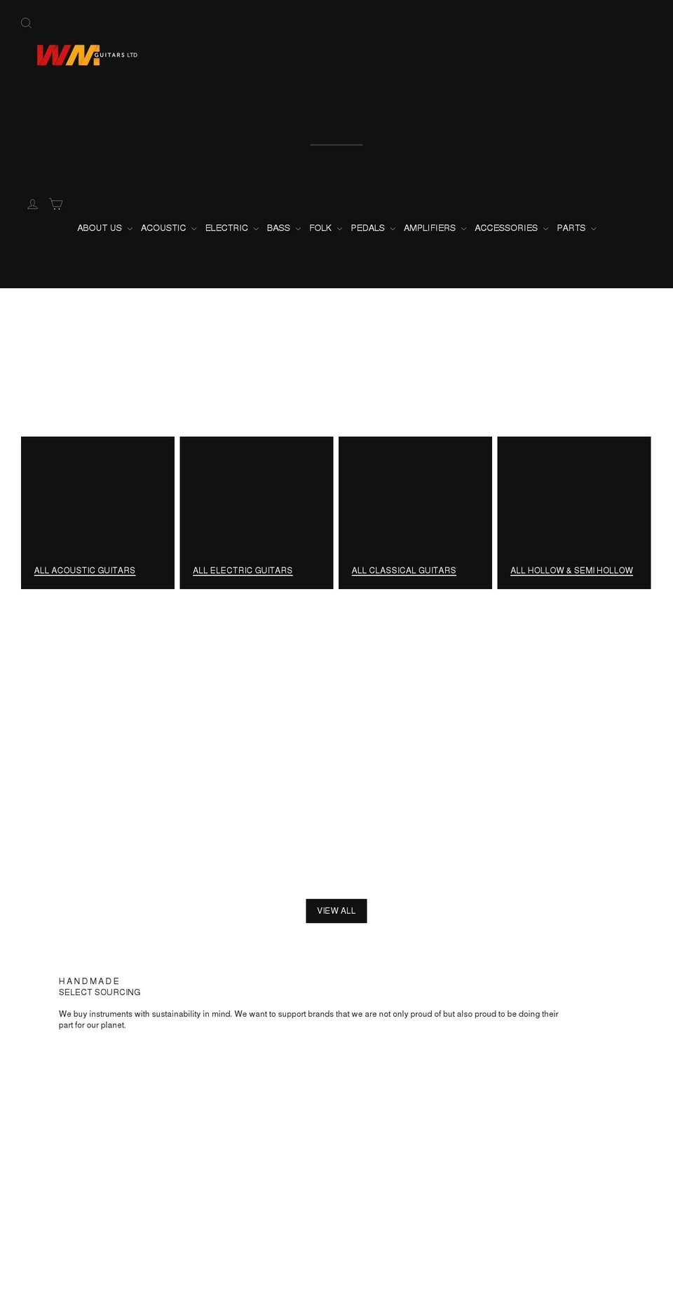 Speed Opt - WM Shopify theme site example wmguitars.com