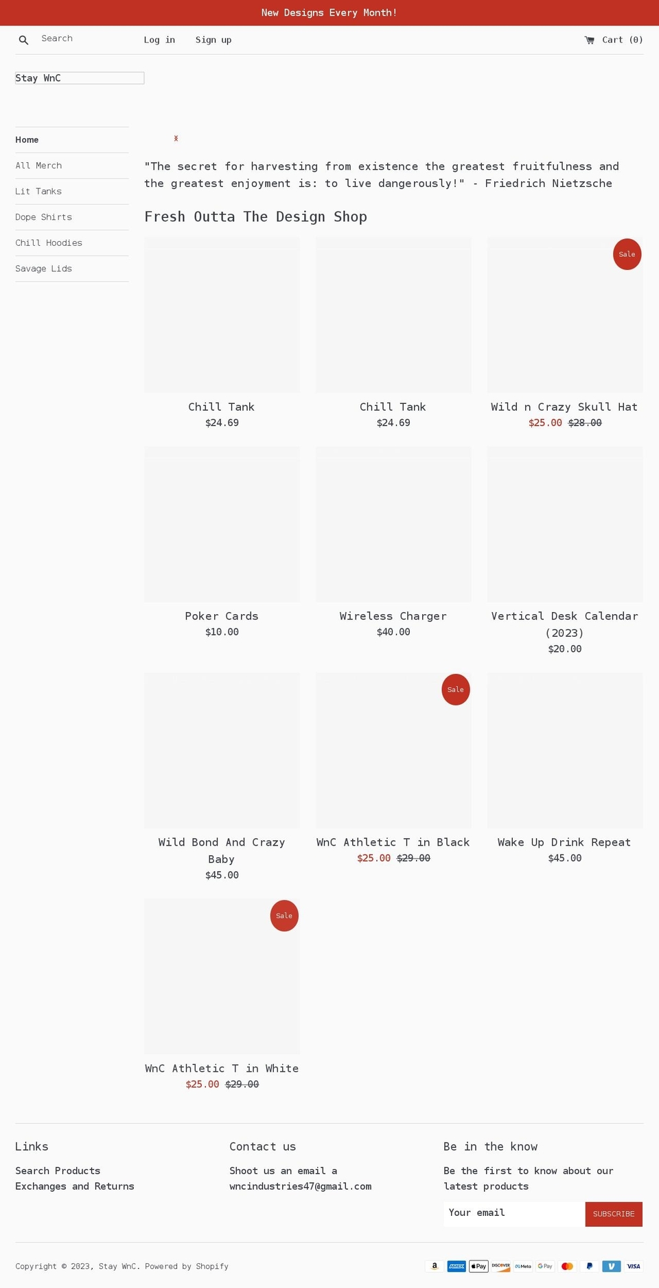 wncdoggfish.com shopify website screenshot