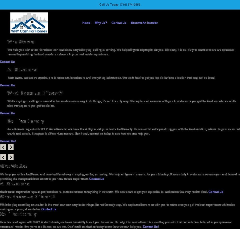 wnycashforhomes.com shopify website screenshot