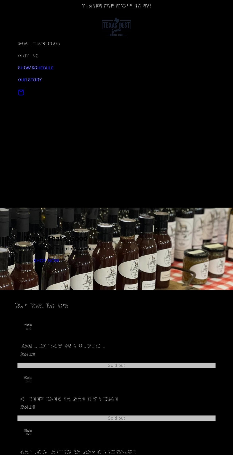 woahthatsgood.com shopify website screenshot